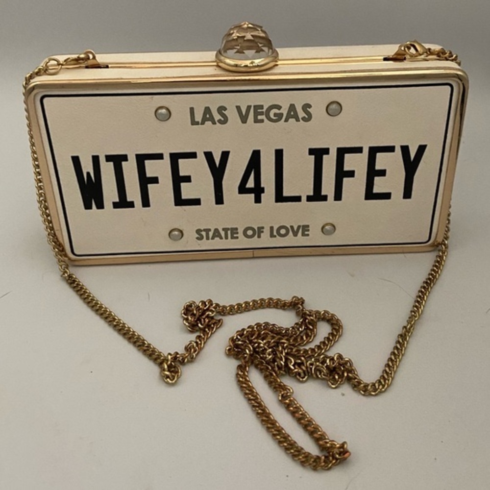 ALDO Wifey for Lifey Las Vegas white clutch/crossbody bag